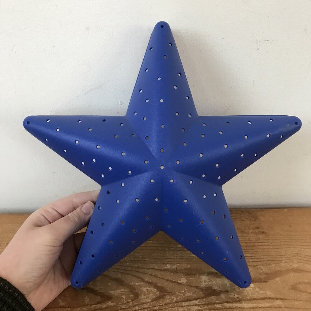 IKEA Smila Dark Blue Star Stjarna Wall Kids Room Lamp Light 10.75“